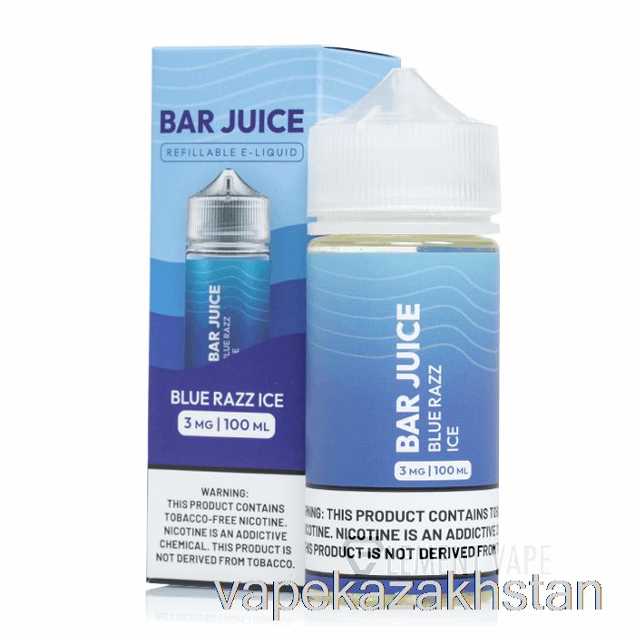 Vape Kazakhstan Blue Razz Ice - Bar Juice - 100mL 0mg